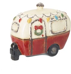 Festive Caravan Cookie Jar
