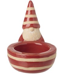 Bring festive cheer to your home with our adorable gonk bowl, perfect for storing all your holiday sweets and goodies