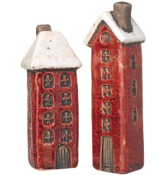Add a pop of elegance with our Tall Red House Mix - the perfect decor choice for any space, 