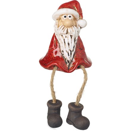Santa Decor with Dangling Legs, 7.5cm