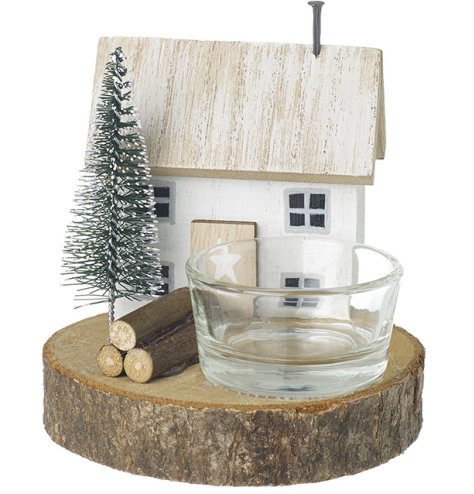 Create a warm atmosphere with this charming tea light house holder - perfect for cozy nights!