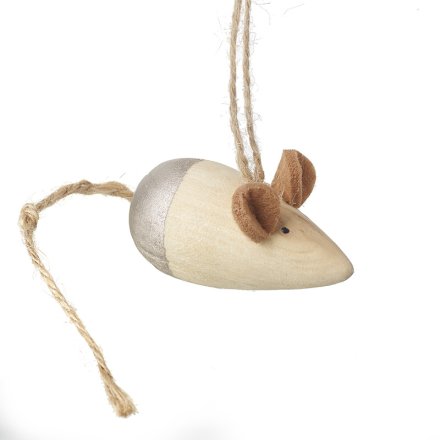 Tree Hanging Mouse Deco, 6cm