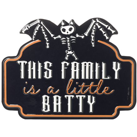 Batty Family Sign 30cm