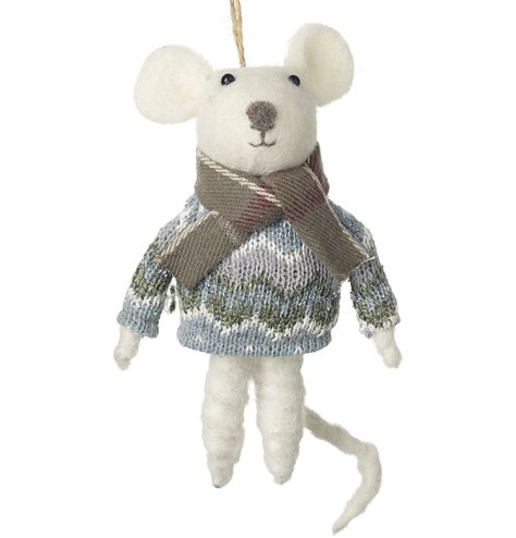 Add a festive touch to your tree with this adorable mouse decoration.