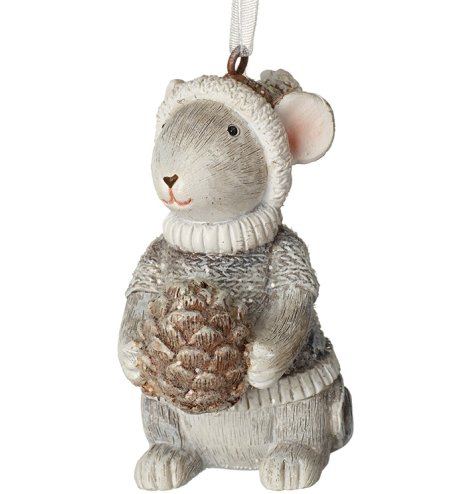 Spread holiday cheer with this adorable seasonal mouse.