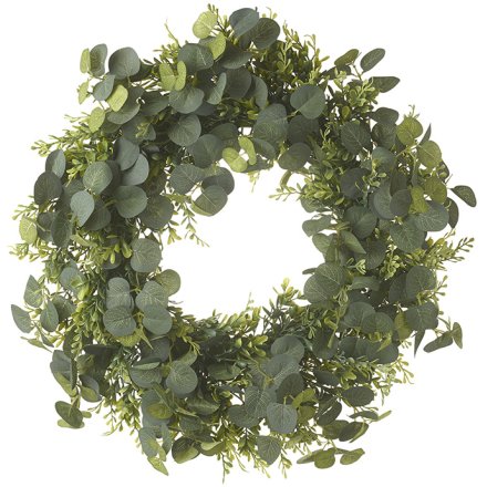 Green Foliage Wreath, 50cm