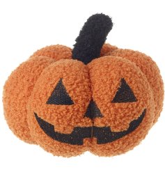 Create a stylish halloween home this season with this beautifully textured orange pumpkin decoration.