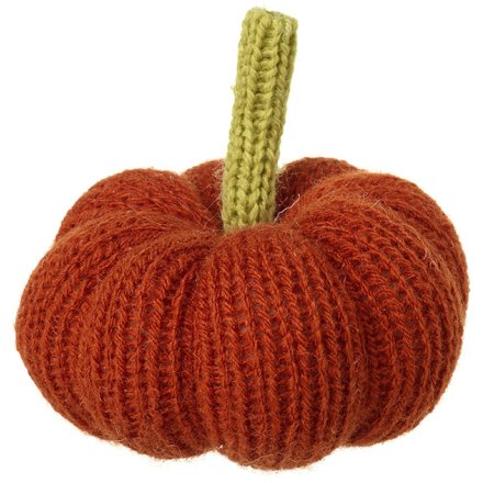 Orange Knitted Pumpkin, 6cm