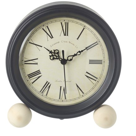 Clock with Ball Feet, 21cm