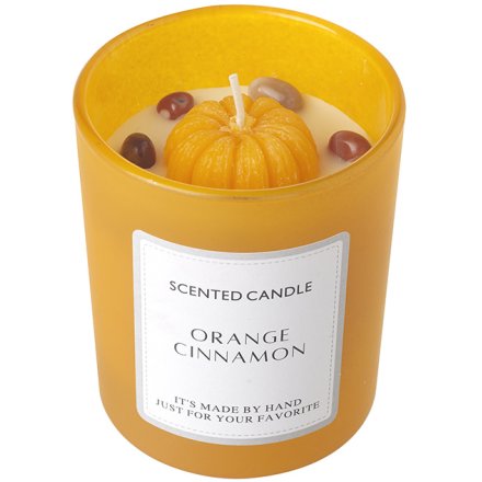 Orange Cinnamon Candle Pumpkin 9cm
