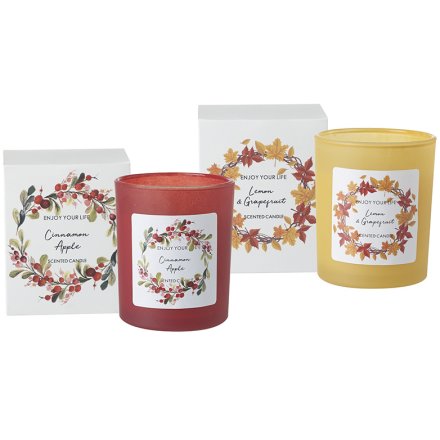 Autumn Wreath Scented Candles, 2a