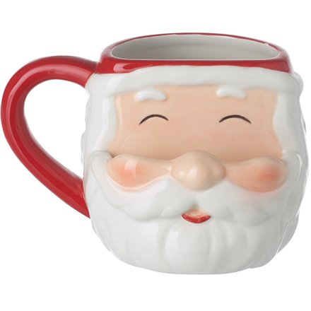 Santa's Head Mug 15cm