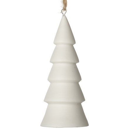 White Dolomite Christmas Tree, 10.5cm
