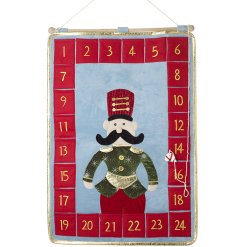 Dress the halls with this traditional soldier style fabric advent calendar. 