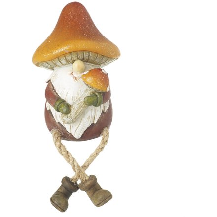 Mushroom Gonk Shelf Sitter, 8cm