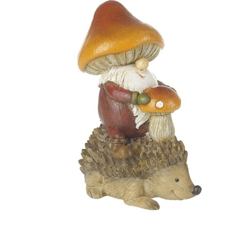 Mushroom Gonk Riding Hedgehog