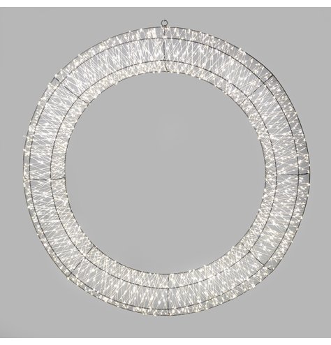 Upgrade your holiday decor with this bright led wreath, perfect for doors and walls to welcome guests.