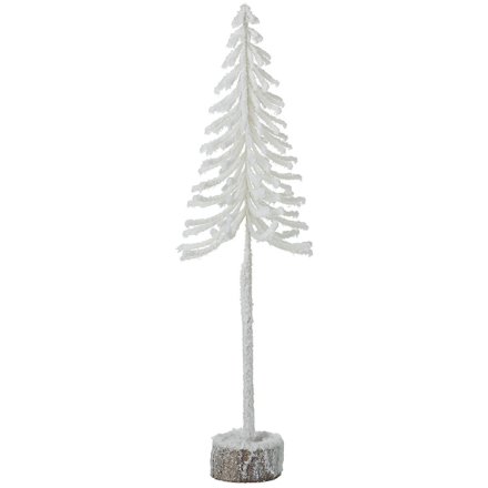 White Fir Tree Decoration, 20cm