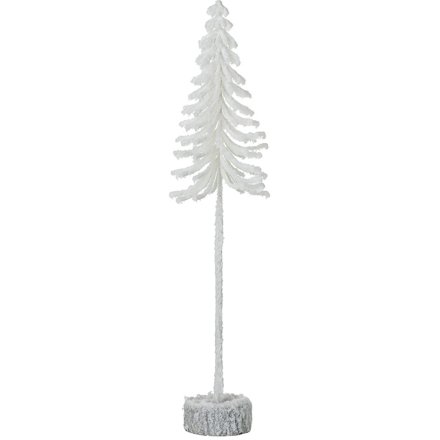 Add a cheerful touch to your home, shop window or shop floor display with this stunning white fir tree.