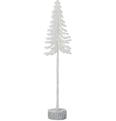 Add a cheerful touch to your home, shop window or shop floor display with this stunning white fir tree.