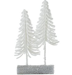 Spruce up your holiday decor with our elegant Small White Fir Trees 