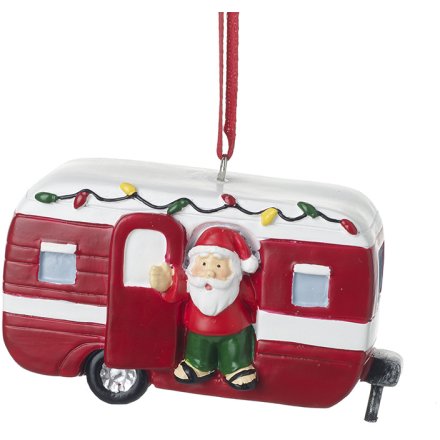 Santa's Caravan Hanger,7.4cm