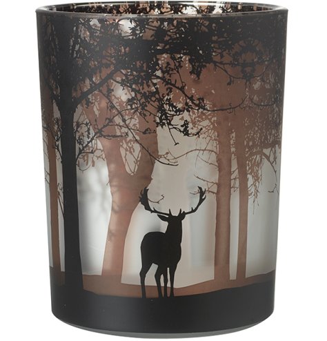 Large Deer Design Candle Holder