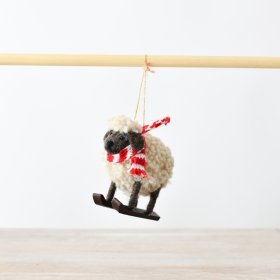 Get festive with our adorable Wool Sheep hanger - a perfect addition to your holiday decor for spreading joy!