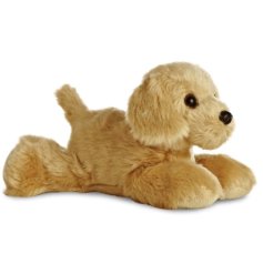 This golden retriever pupp plush toy boasts a gloriously soft, huggable coat and cute puppy features! 