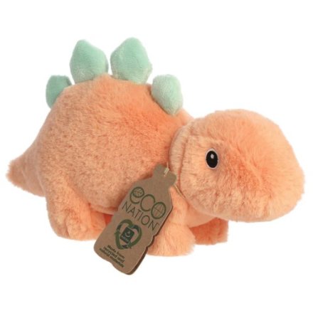 Hello dino lovers! this cute orange Steggy Stegosaurus makes a fabulous friend for a dinosaur fan, young or old.