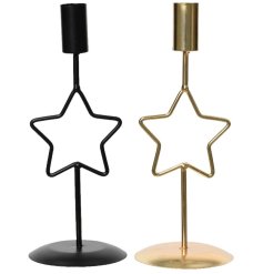 2/A Star Candle Holder with Cup, 27.5cm