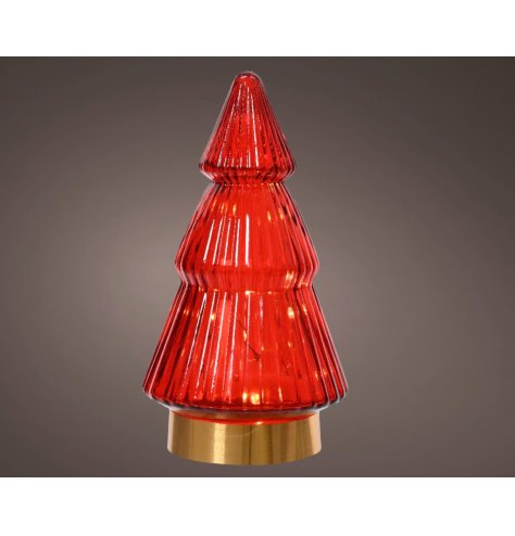 This festive Christmas tree light set features a vibrant red LED design, perfect for adding a touch of Christmas cheer t