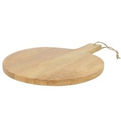 Round Mango Wood Chopping Board, 40cm