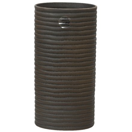 Black Glazed Vase, 29cm