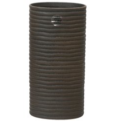 Black Glazed Vase, 29cm