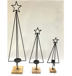 Star Tree Candle Holder, 43cm
