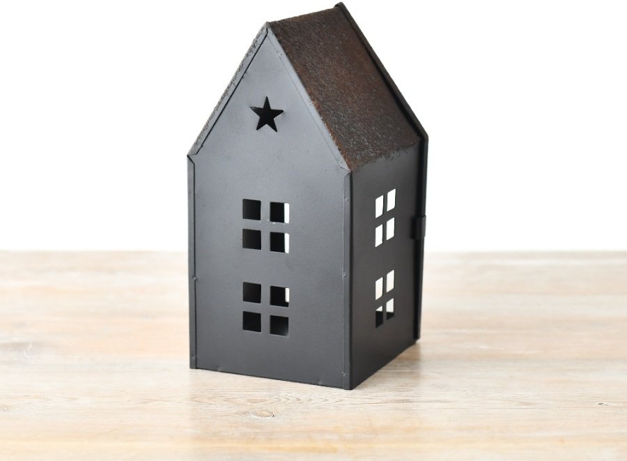 Standing Star Large Metal House, 20cm