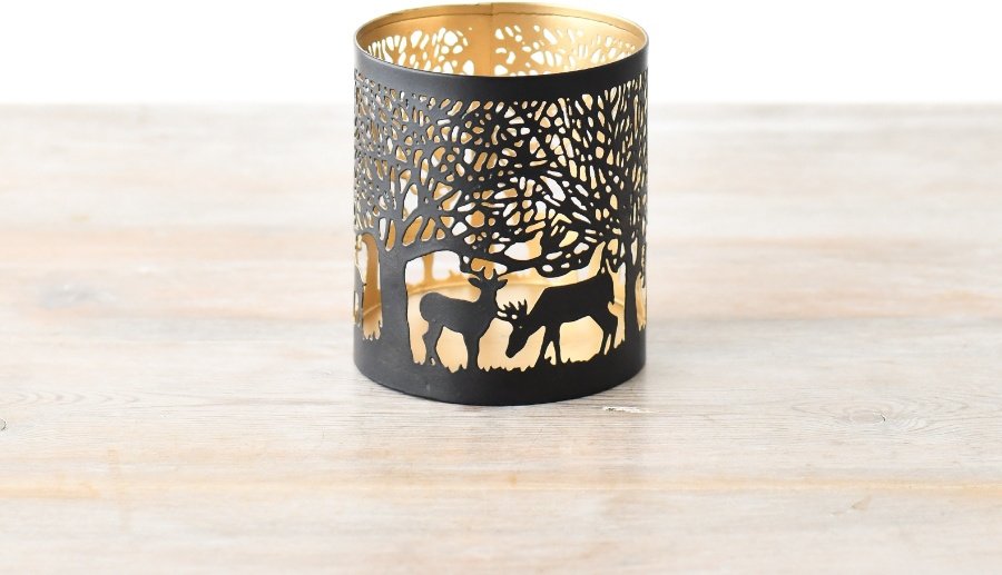 Polyresin Gold Reindeer Antler Candle Holder main image 0