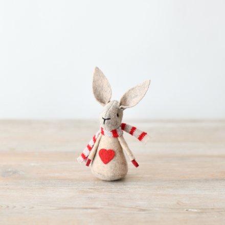 Red Scarf Rabbit Charm ,8cm