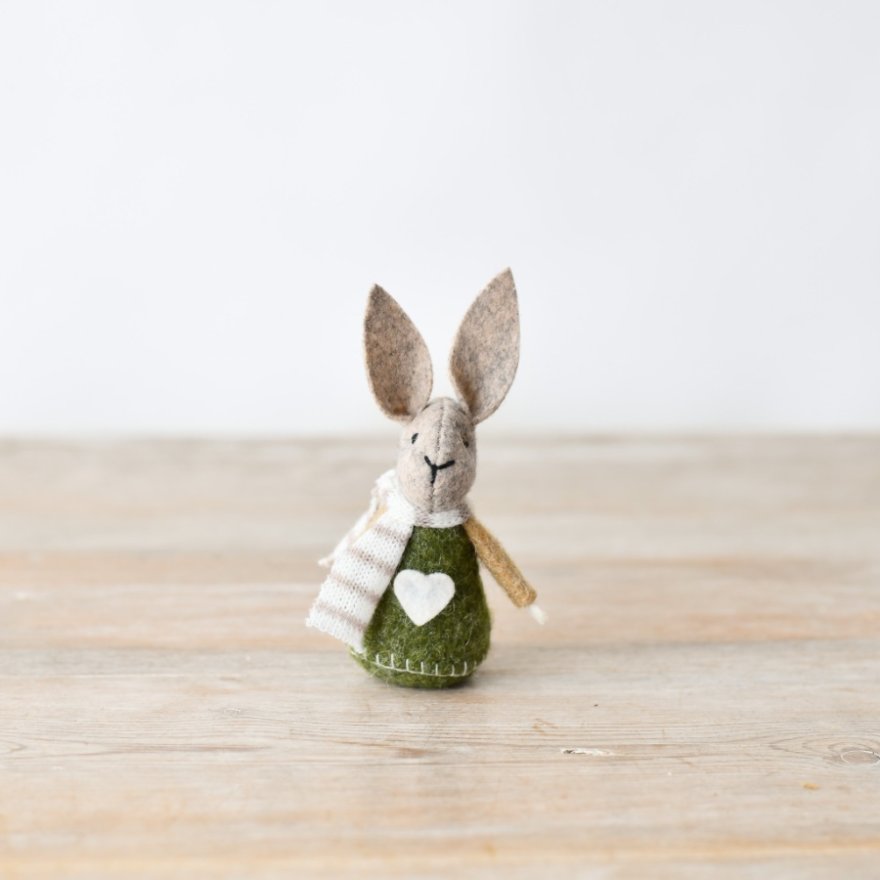 8cm Green Rabbit Decoration