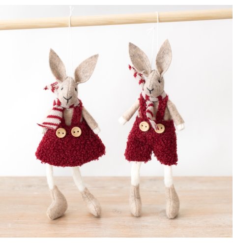 Spruce up your space with these charming bunny ornaments - perfect for adding a hint of playfulness to your home déco