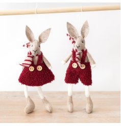 Red Hanging Rabbits 2/a