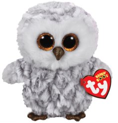 An adorable soft toy owl Beanie Boo from the official TY range. A great collectable item.