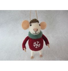 Snowflake Mouse, 12.5cm