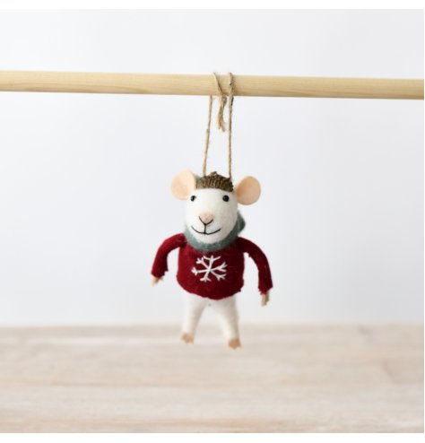 Add a touch of winter magic to your holiday decor with our charming Mouse