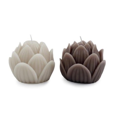 10.5x9 Lotus Flower Candle 2A