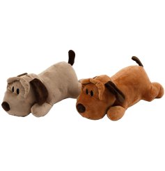 Look no further dog lovers, this plush dog doorstop is there to hold the door! 