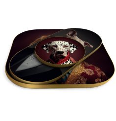 A stylish set of serving trays, great for parties or everyday use.