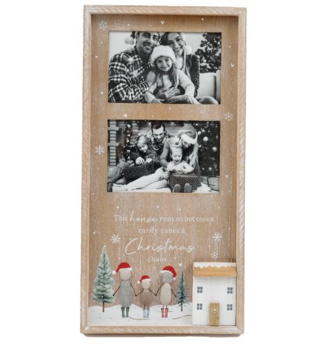 Add some chritsmas charm to your pictures with this cute pebble frame