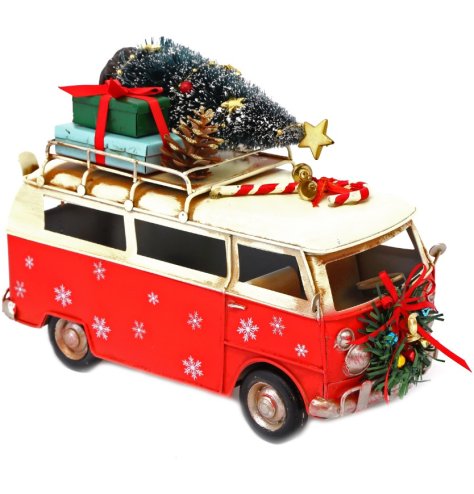 The perfect addition to your Christmas deco this year is this vibrant campervan